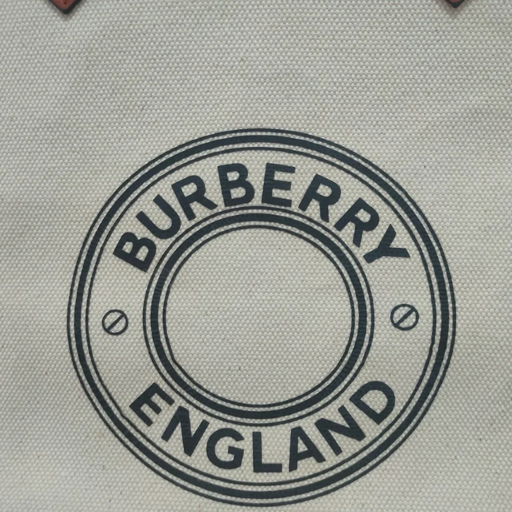 Burberry Beige and Black Tote with Tan Straps - Picture 6 of 11